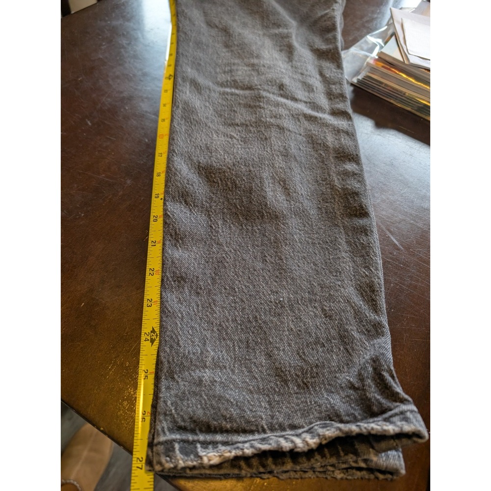 Good American Black Faded‎ Straight Leg Denim womens size 4 - Picture 6 of 10